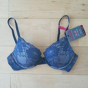 NWT Maidenform Demi Coverage Plunge Pushup Bra 32C